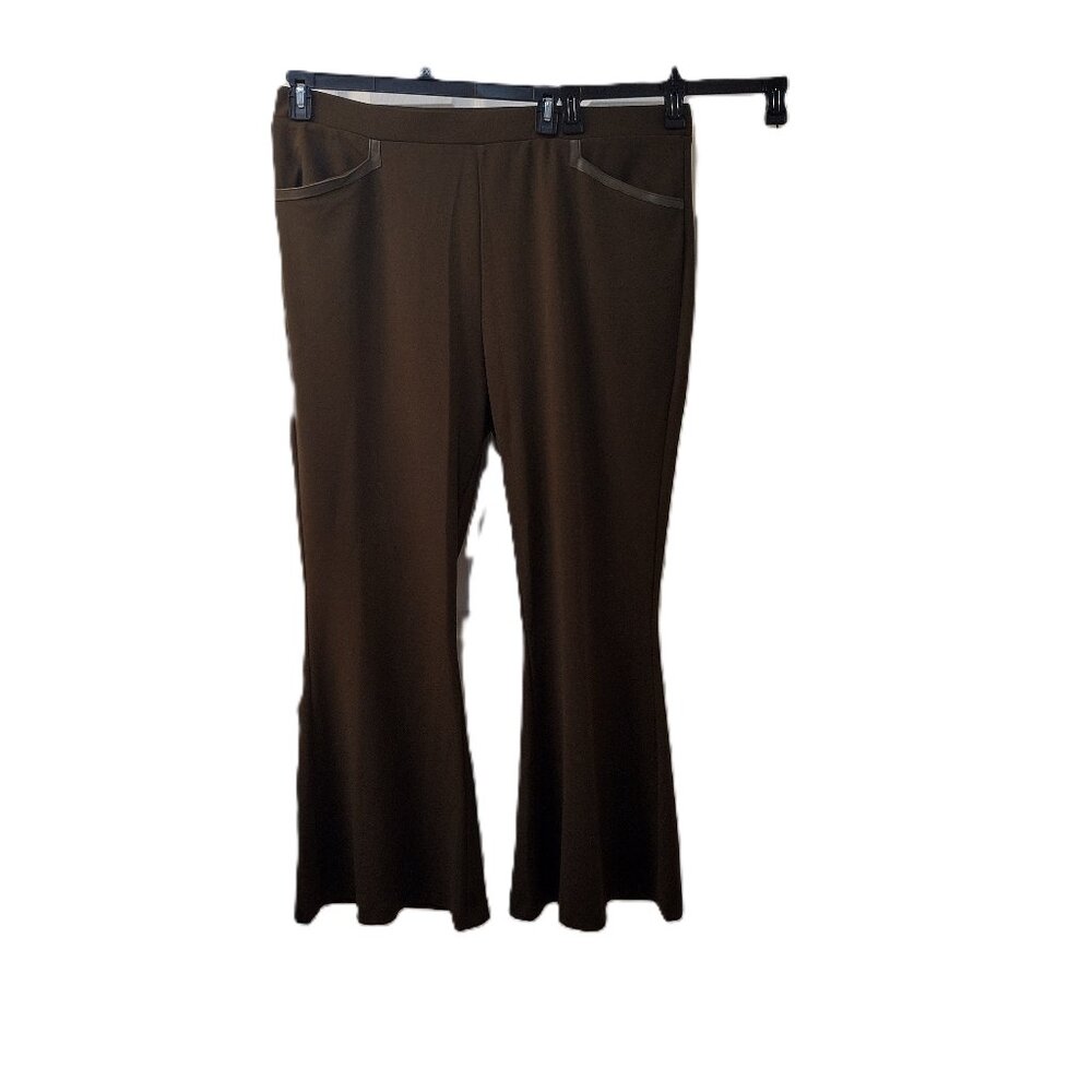 Christian Siriano: Pull-on Wide Leg Pants, Size 2X, Olive Green